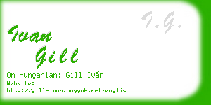 ivan gill business card
